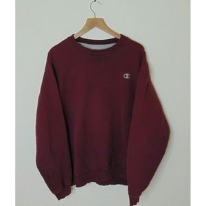 Champion XL Crewneck Sweatshirt Pullover Maroon
